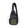 Embroidered Mountain Patch Chest Bag - Compact Sling Crossbody for Travel & Everyday