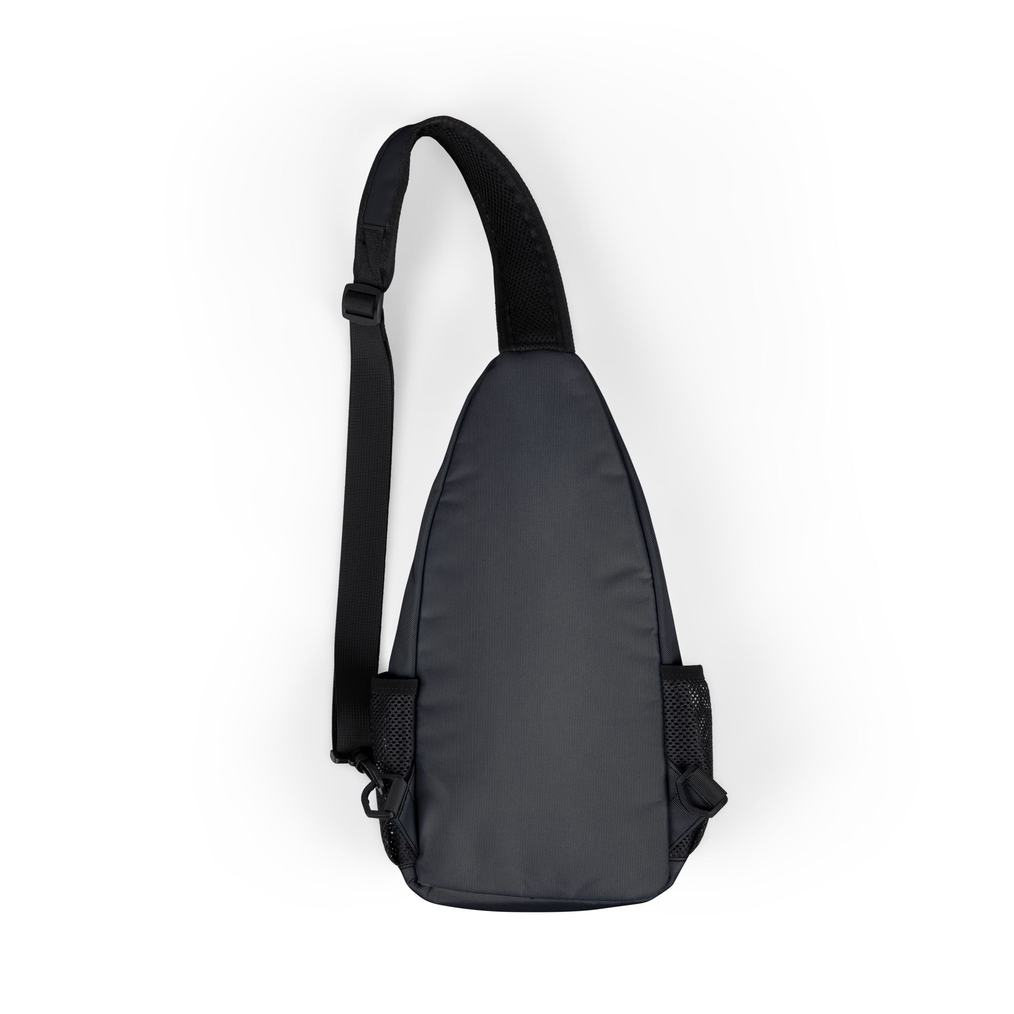 Embroidered Mountain Patch Chest Bag - Compact Sling Crossbody for Travel & Everyday