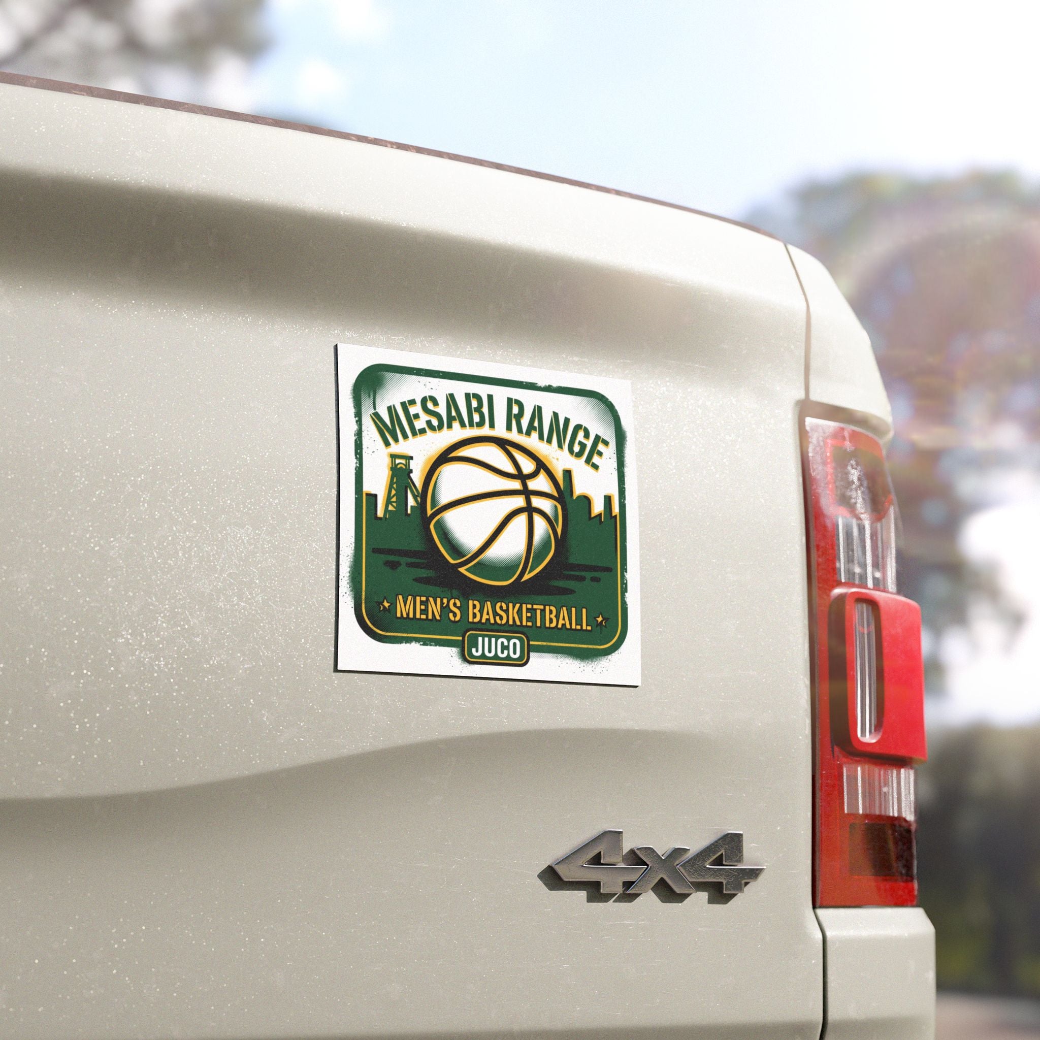 Mesabi Range Men’s Basketball Car Magnet — JUCO Team Logo Sticker